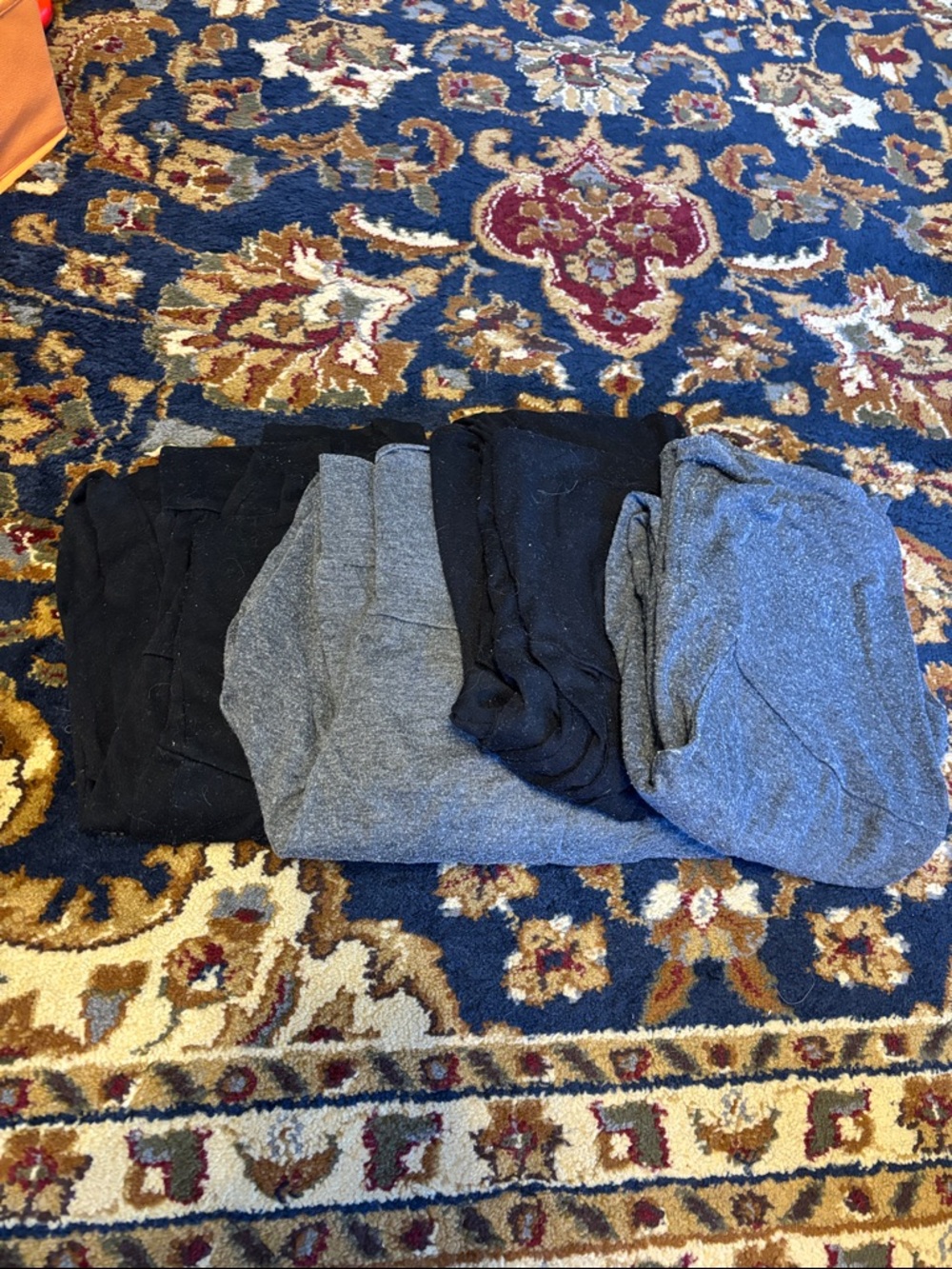 2 Pairs of Women’s Stretch Jersey Maternity Joggers - Black & Gray - Unbranded